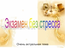 Презентация Экзамен без стресса