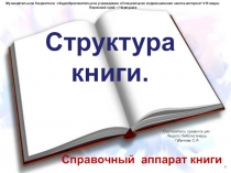 Презентация к уроку информационной грамотности Структура книги 4-6 класс