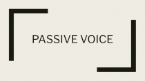 Презентация по английскому Passive Progressive