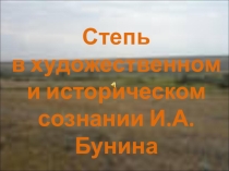 Презентация Степь в творчестве Бунина