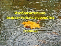 Презентация к обобщающему уроку литературы Изобразительно-выразительные средства. 5 класс