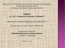 Презентация по реализации проекта Лунария. Садовый сухоцвет.