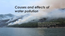 Детская работа Causes and effects of water pollution, 11 класс