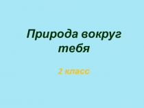 Презентация к уроку Человек и мир на тему Природа вокруг тебя