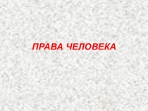 Презентация по обществознанию на тему Права человека