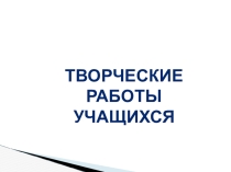 Презентация по информатике Творческие работы учащихся