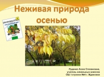 Презентация Неживая природа осенью