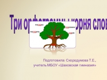 Три орфограммы корня слова (1-4 класс)