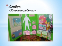 Презентация лэпбука на тему Здоровье ребенка