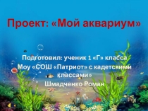 Презентация к проекту Мой аквариум
