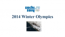 Презентация по английскому языку на тему Сочи 2014