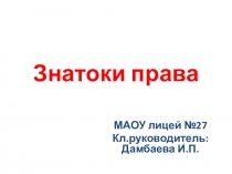 Презентация внеклассного мероприятия ко Дню конституции