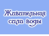 Презентация к проекту Живительная сила воды(выступление на I Всероссийской научно-практической студенческой конференции России - творческую молодёжь)