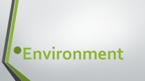 Презентация по английскому языку на тему  Environment