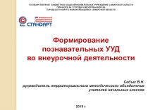 Формирование познавательных УУД во внеурочной деятельности