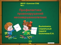 Презентация к родительскому собрания Профилактика правонарушений несовершеннолетних