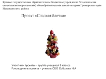 Презентация по социально-бытовой ориентировке на тему Сладкая елочка ( 8 класс)