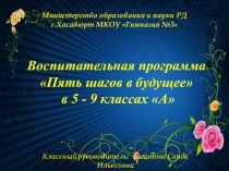 Презентация Самый классный классный (защита воспитательной программы)