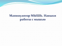 Презентация по информатике на тему Компьютерная мышь (7 класс)