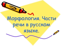 Презентация Части речи 5класс