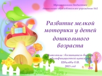 Презентация Развитие мелкой моторики