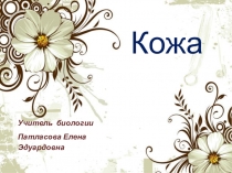 Презентация по биологии Кожа человека