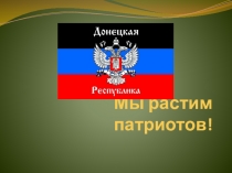Презентация по патриотическому воспитанию Мы растим патриотов