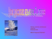 Презентация к уроку по русскому языку Имя существительное 3 класс