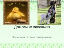 Презентация Знакомство с животными в стихах