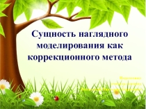 Презентация Сущность наглядного моделирования как коррекционного метода