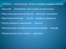 Презентация по истории на тему: Жители Древнего Египта