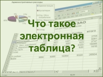Презентация к уроку информатики по теме Что такое электронная таблица (8 класс)