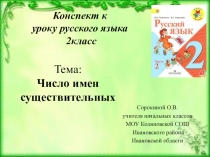 Презентация к уроку русского языка. Имя существительное.