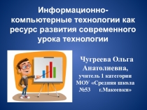 Презентация по технологии ИКТ на уроках технологии