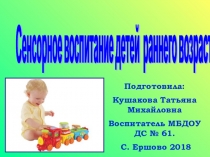 Сенсорное воспитания детей дошкольного возраста