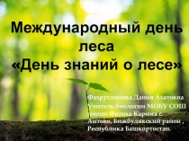 День знаний о лесе