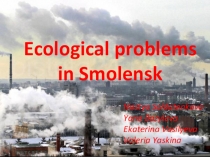 Социально-значимый проект Ecological Problems of Smolensk and the Region