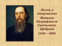 Презентация по литературе на тему Биография М.Е. Салтыкова-Щедрина( 7 класс)