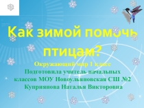 Презентация  Как помочь зимой птицам!