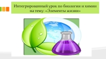 Презентация к уроку Элементы жизни