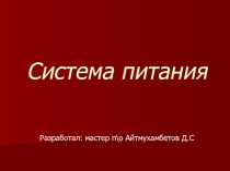 Презентация урока на тему: Система питания