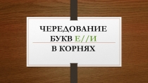 Презентация по русскому языку на тему Чередование е-и в корнях (5 класс)