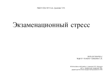 Презентация Экзаменационный стресс для родителей, педагогов и учащихся 9, 11 классов
