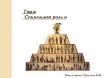 Презентация по обществознанию Социальная роль и стратификация.