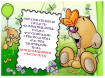 Презентация по русскому языку на тему Части тела во вторых младших группах