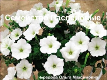 Презентация по биологии Семейство Пасленовые (6 класс)