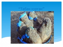 Презентация эколого-краеведческого проекта Моя малая родина. Табан хурган