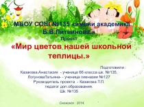 Презентация Мир цветов, с 4 по 6 класс на тему Систематика растений.