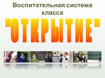 Программа развития классного коллектива Открытие