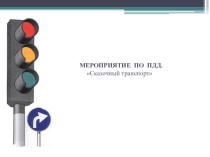 МЕРОПРИЯТИЕ ПО ПДД. Сказочный транспорт
